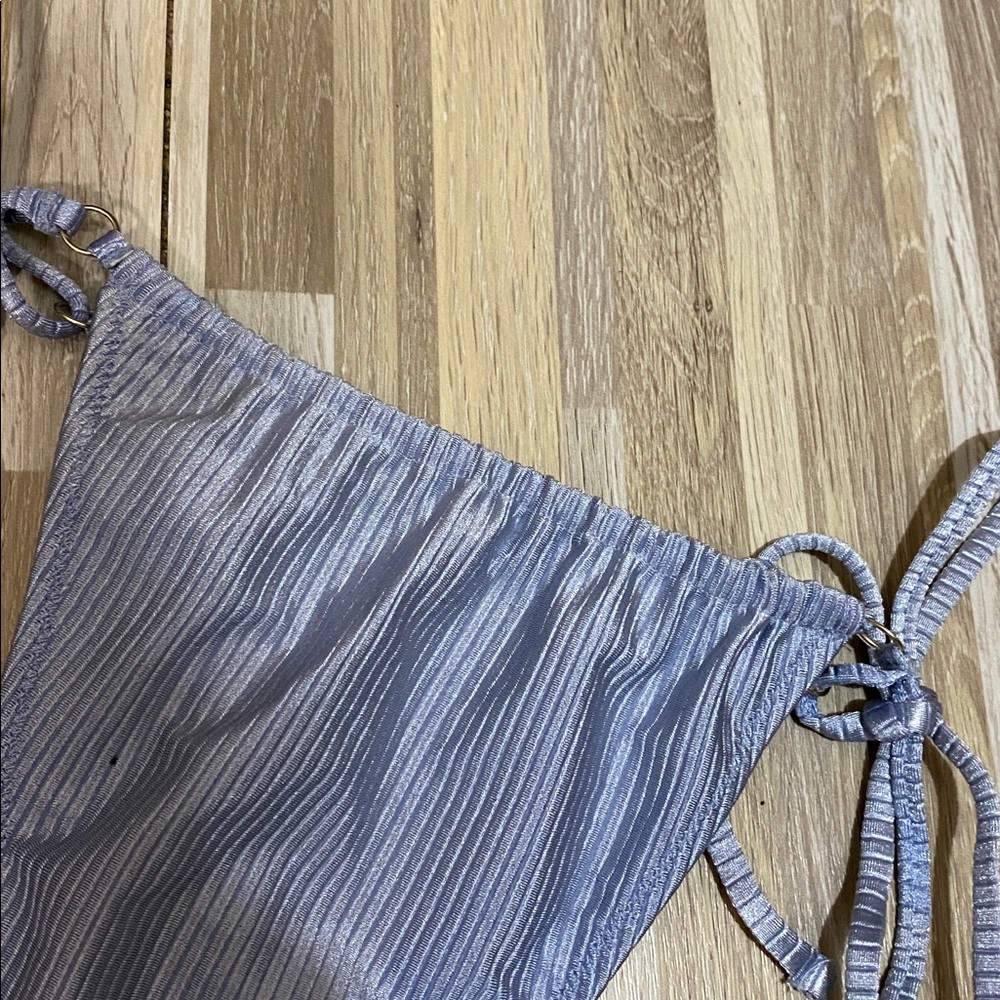 NWOT AERIE Shiny Rib CHEEKIEST bikini bottom size women’s medium - Picture 7 of 8